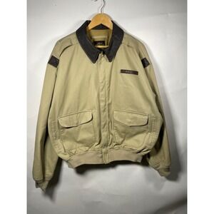 AVIREX TYPE A-2 U.S. ARMY AIR FORCES Leather Collar Bomber Jacket L